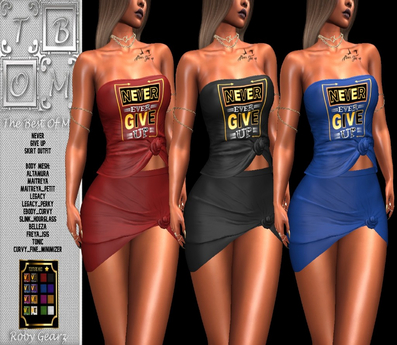 Second Life Marketplace - ::T.B.O.M::Never Give Up Skirt Outfit